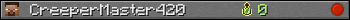 CreeperMaster420 userbar 350x20