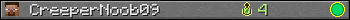 CreeperNoob09 userbar 350x20