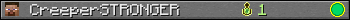 CreeperSTRONGER userbar 350x20