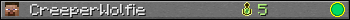 CreeperWolfie userbar 350x20