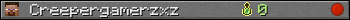 Creepergamerzxz userbar 350x20