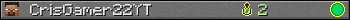 CrisGamer22YT userbar 350x20