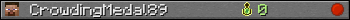 CrowdingMedal89 userbar 350x20