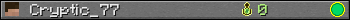 Cryptic_77 userbar 350x20