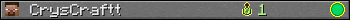 CrysCraftt userbar 350x20