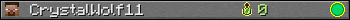 CrystalWolf11 userbar 350x20