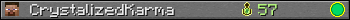 CrystalizedKarma userbar 350x20