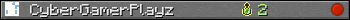 CyberGamerPlayz userbar 350x20