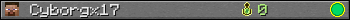 Cyborgx17 userbar 350x20