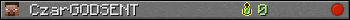 CzarGODSENT userbar 350x20