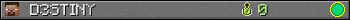 D3STINY userbar 350x20