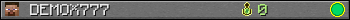 DEMOX777 userbar 350x20