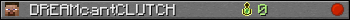 DREAMcantCLUTCH userbar 350x20