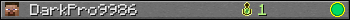 Benutzerleisten 350x20 für DarkPro9986
