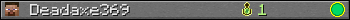 Deadaxe369 userbar 350x20