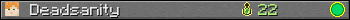 Deadsanity userbar 350x20