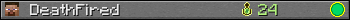 DeathFired userbar 350x20