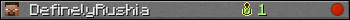 DefinelyRushia userbar 350x20