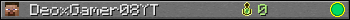 DeoxGamer08YT userbar 350x20