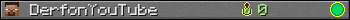 DerfonYouTube userbar 350x20