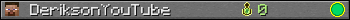 DeriksonYouTube userbar 350x20