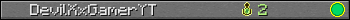 DevilXxGamerYT userbar 350x20