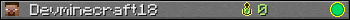 Devminecraft18 userbar 350x20