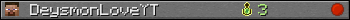 DeysmonLoveYT userbar 350x20