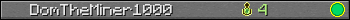 DomTheMiner1000 userbar 350x20