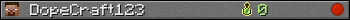 DopeCraft123 userbar 350x20