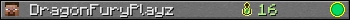 DragonFuryPlayz userbar 350x20