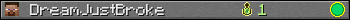 DreamJustBroke userbar 350x20