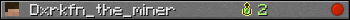 Dxrkfn_the_miner userbar 350x20