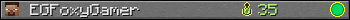 EGFoxyGamer userbar 350x20