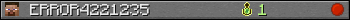 Benutzerleisten 350x20 für ERROR4221235
