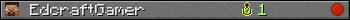 EdcraftGamer userbar 350x20