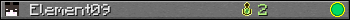 Benutzerleisten 350x20 für Element09
