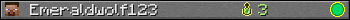 Emeraldwolf123 userbar 350x20