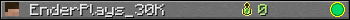 EnderPlays_30K userbar 350x20