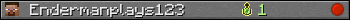 Endermanplays123 userbar 350x20