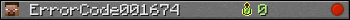 ErrorCode001674 userbar 350x20