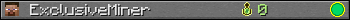 Benutzerleisten 350x20 für ExclusiveMiner