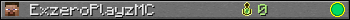 ExzeroPlayzMC userbar 350x20