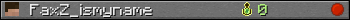 FaxZ_ismyname userbar 350x20