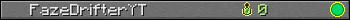 FazeDrifterYT userbar 350x20