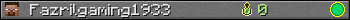 Fazrilgaming1933 userbar 350x20