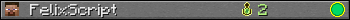 Benutzerleisten 350x20 für FelixScript