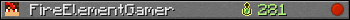 FireElementGamer userbar 350x20