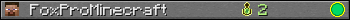 FoxProMinecraft userbar 350x20