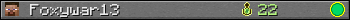Foxywar13 userbar 350x20